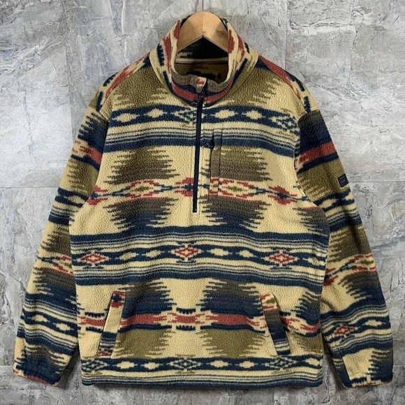 Billabong Other - Billabong A/Div Boundary Half-Zip Mock Neck Pullover Fleece Jacket Size XL Aztec